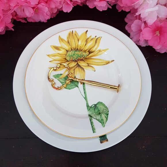 Handmade 2 Tier Dessert Stand Floral Jewelry Trinket Tray Tea Party Shabby Chic - Picture 3 of 5